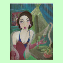 'Isabelle'  art print by Jude Cowell posters