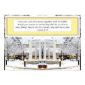 Isaiah 1:18 Snow Scene posters