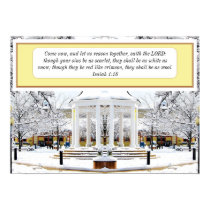 Isaiah 1:18 Snow Scene posters