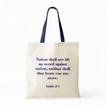 Isaiah 2:4 Tote Bag by kriskahn21 Isaiah 2:4 Tote Bag