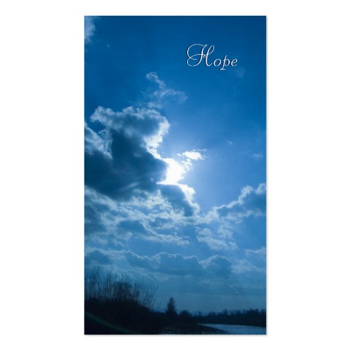 Isaiah 40;28-31- Inspirational Bookmark Business Card Template (front side)