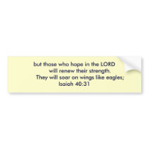 Isaiah 40:31 bumper stickers by HeavenlyBumper Isaiah 40:31 bumper stickers