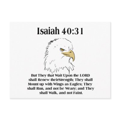 Isaiah 40:31 Card Post Card by cooltees