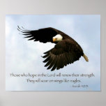 Isaiah 40:31 Eagle Poster