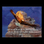 Isaiah 40: 31 Eagle Scripture Poster Print
