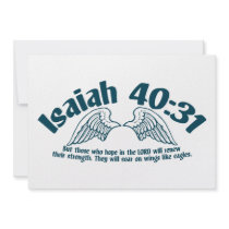 Isaiah 40:31 custom announcements
