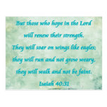 isaiah 40-31 post card