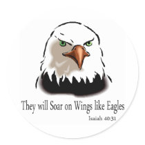 Isaiah 40 31 stickers by cooltees Isaiah 40 31 stickers