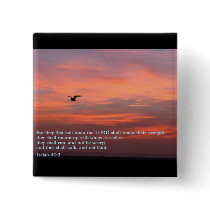 Isaiah 40:3 Sunrise Pinback Button