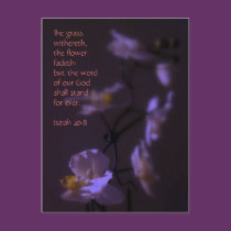 Isaiah 40:8 postcards