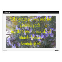 Isaiah 40:8 skin for laptop 