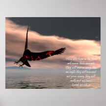 Isaiah 40 Bible Verse Poster