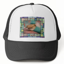 Isaiah 41:10 Bible Verse With Bird Stained Glass Mesh Hats