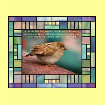 Isaiah 41:10 Bible Verse With Bird Stained Glass t-shirts by tshirts4christians Isaiah 41:10 Bible Verse With Bird Stained Glass t-shirts