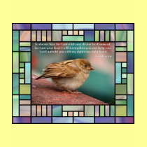 Isaiah 41:10 Bible Verse With Bird Stained Glass t-shirts by tshirts4christians Isaiah 41:10 Bible Verse With Bird Stained Glass t-shirts