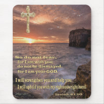 isaiah 41 10 christian mouse pad