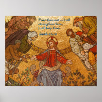 Isaiah 41:10 Jesus Mosaic Print