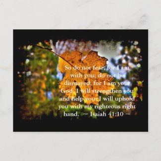Isaiah 41:10 postcard