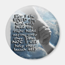 ISAIAH 41:13 FEAR NOT - I WILL HOLD YOUR HAND MAGNETS