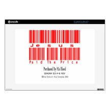 Isaiah 53:4-6 (Jesus Paid The Price) 15" Laptop Decals