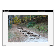 Isaiah 53:4 Surely He has borne our griefs... Skin For Laptop