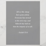 ISAIAH 53:6 Bible Verse Flyer