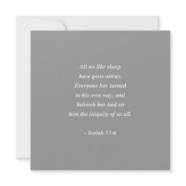 ISAIAH 53:6 Bible Verse invitations