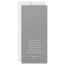ISAIAH 53:6 Bible Verse rack cards