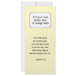 ISAIAH 53:6 CUSTOMIZED RACK CARD
