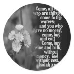 ISAIAH 55:1 BIBLE SCRIPTURE FAVORITE STICKER