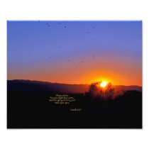 Isaiah 60:1  Arise, shine, for your light has come Photographic Print