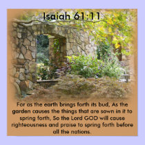 Isaiah 61:11 posters