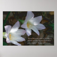 Isaias 40:8 con Lirios Print