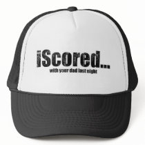 iScored with your dad night hats