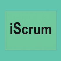 iScrum Rugby Scrum Tshirt postcards