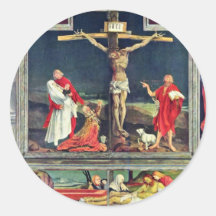 Isenheim Former Altar Altar In The Antonine Isenhe Round Stickers