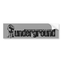ISF Underground Logo Bumper Sticker bumper stickers