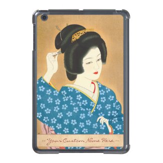 Ishida Waka Spring Sentiment japanese lady woman iPad Mini Cases