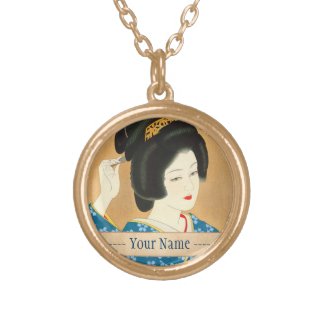 Ishida Waka Spring Sentiment japanese lady woman Pendant