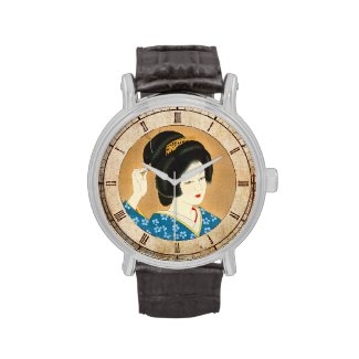 Ishida Waka Spring Sentiment japanese lady woman Wristwatch