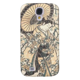 Ishikawa Toyonobu Young Lady with Parasol Galaxy S4 Cover