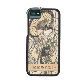 Ishikawa Toyonobu Young Lady with Parasol iPhone 5/5S Cases
