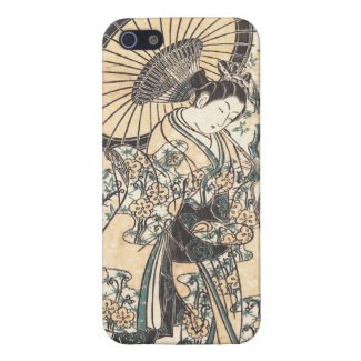 Ishikawa Toyonobu Young Lady with Parasol iPhone 5/5S Covers