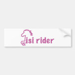 isi more rider bumper sticker