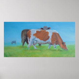 'Isiah' Cow painting print