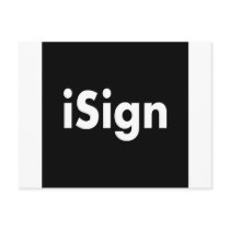 iSign postcards by tomrent iSign postcards