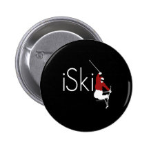 iSki Pinback Button
