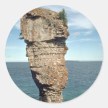 Isla de la maceta, bahía georgiana, Ontario, ro de Pegatina