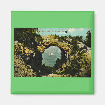 Isla de Mackinac de la roca del arco, Michigan 191 Iman De Frigorífico