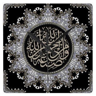  Black White Tribal Designs Customizable Wall Clocks